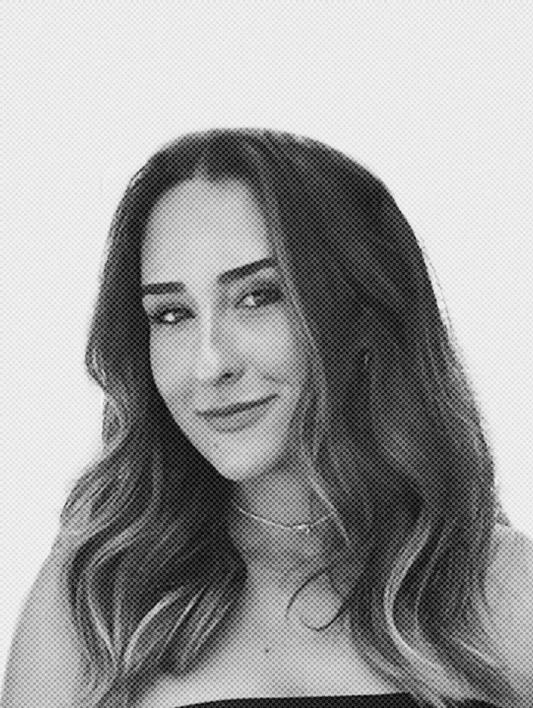 A black and white picture of Dilan Capan