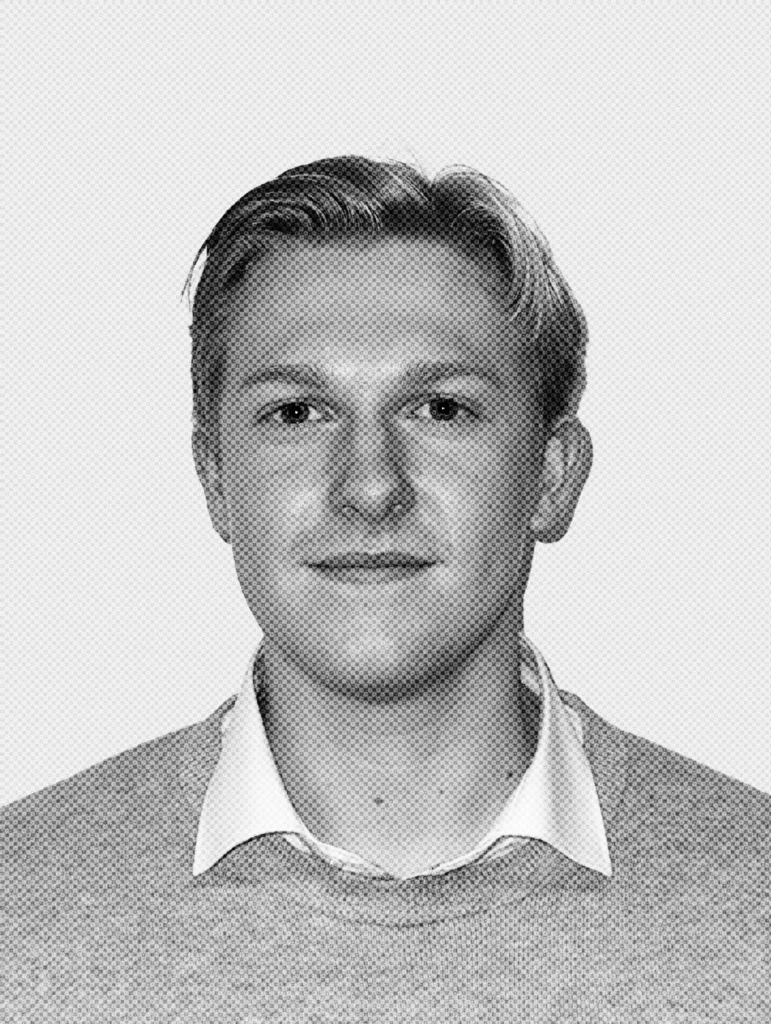 A black and white picture of Thijs Albert Sytema