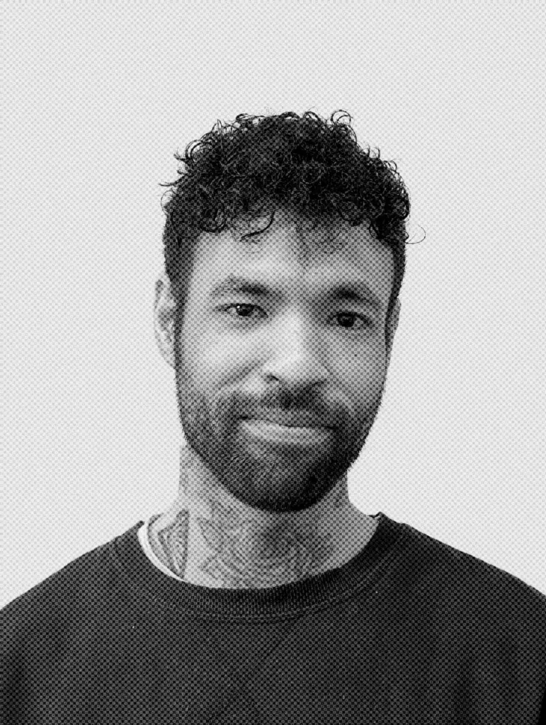 A black and white picture of Kenneth